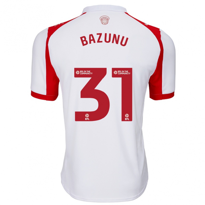 נשים כדורגל גווין בזונו #31 לבן אדום ג'רזי ביתית 2025/26 נשים כדורגל גווין בזונו #31 לבן אדום ג'רזי ביתית 2025/26