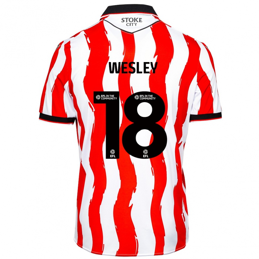 נשים כדורגל וסלי #18 לבן אדום ג'רזי ביתית 2025/26