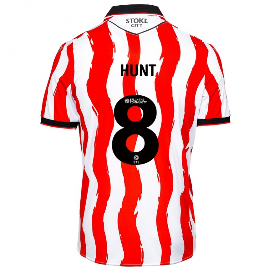 נשים כדורגל אבי האנט #8 לבן אדום ג'רזי ביתית 2025/26