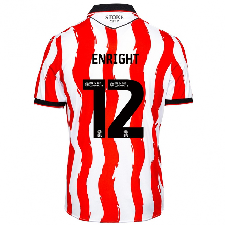 נשים כדורגל לוק אנרייט #12 לבן אדום ג'רזי ביתית 2025/26