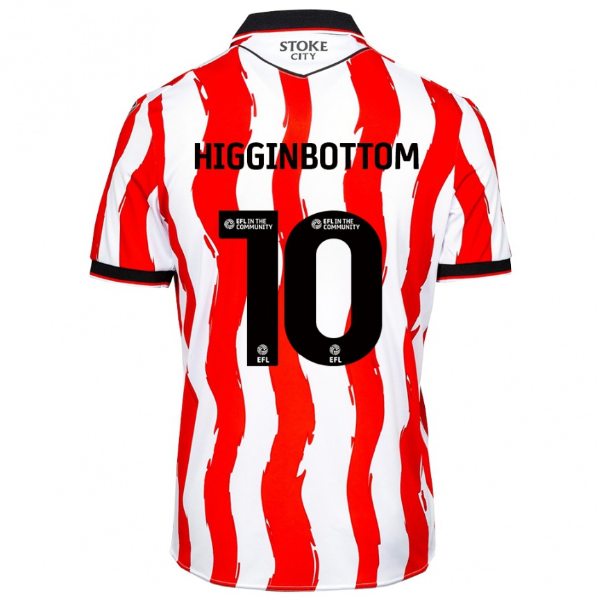 נשים כדורגל אליס היגינבוטום #10 לבן אדום ג'רזי ביתית 2025/26