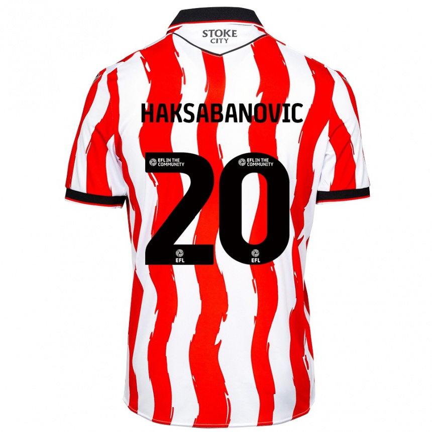 נשים כדורגל סיאד הקשאבנוביץ' #20 לבן אדום ג'רזי ביתית 2025/26