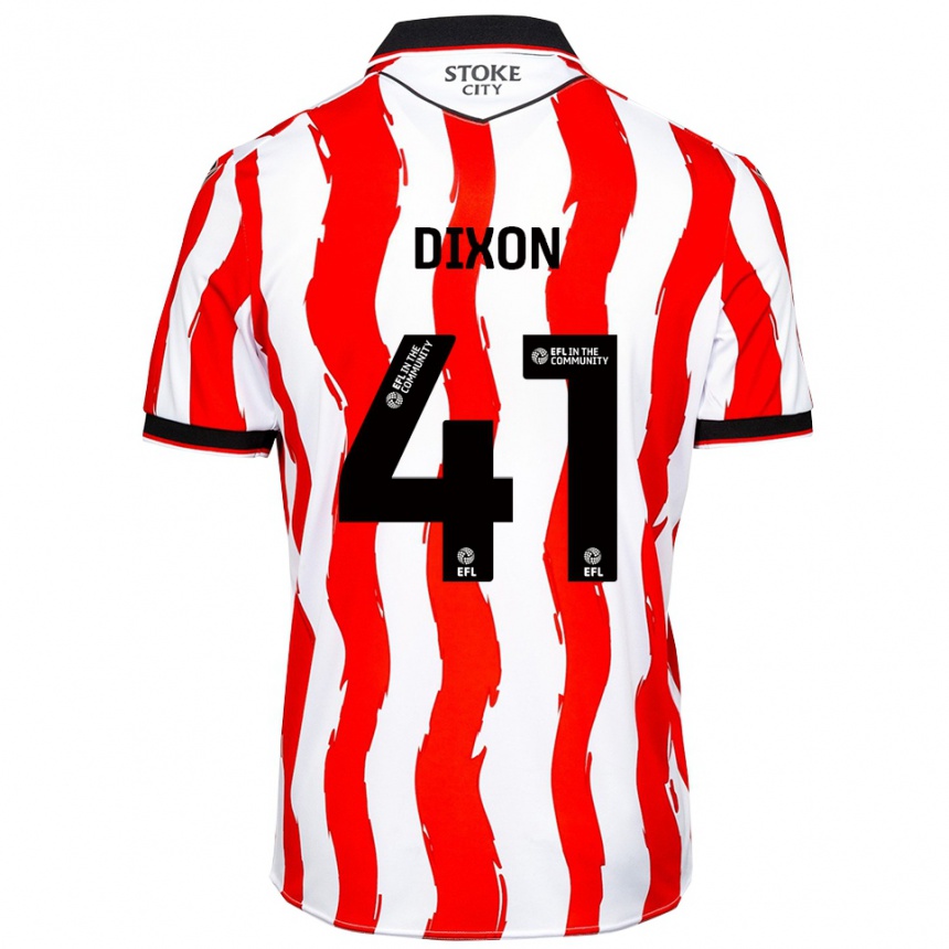 נשים כדורגל ג׳יידן דיקסון #41 לבן אדום ג'רזי ביתית 2025/26