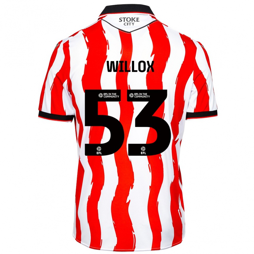 נשים כדורגל קירון ווילוקס #53 לבן אדום ג'רזי ביתית 2025/26