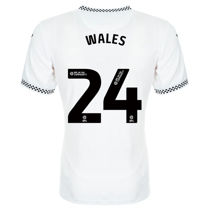נשים כדורגל בובי ווילס #24 לבן כתום ג'רזי ביתית 2025/26