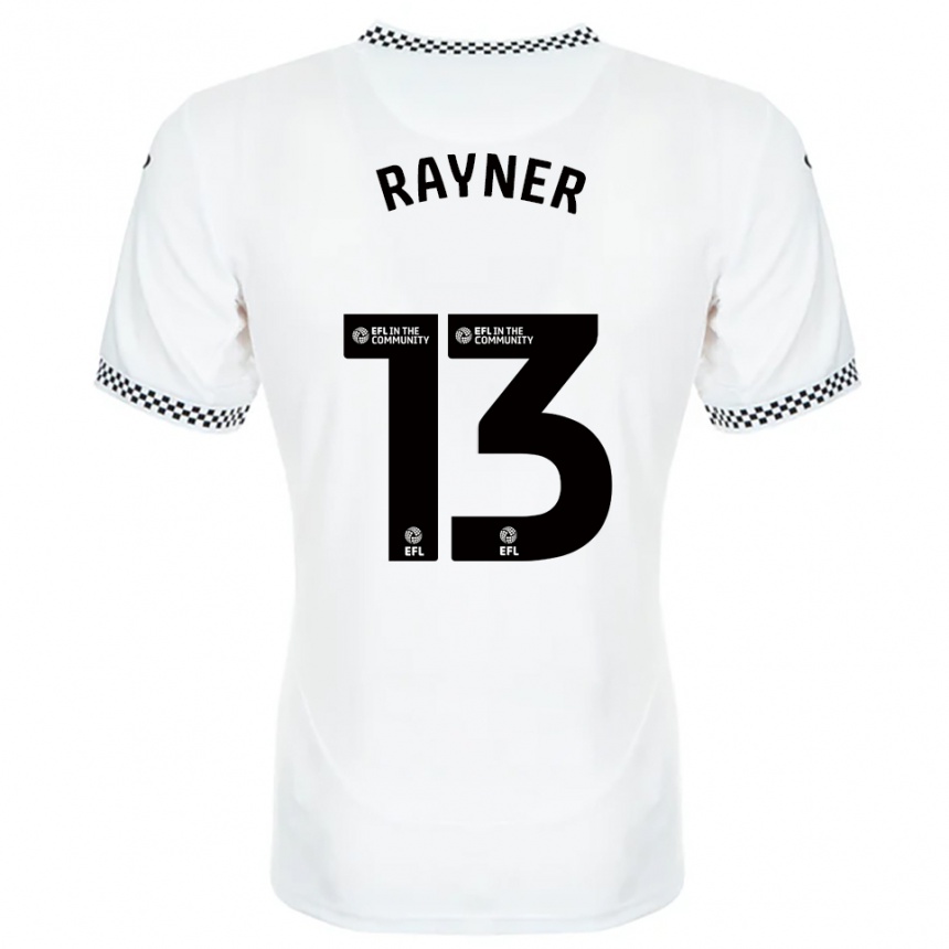 נשים כדורגל Opal Rayner #13 לבן כתום ג'רזי ביתית 2025/26