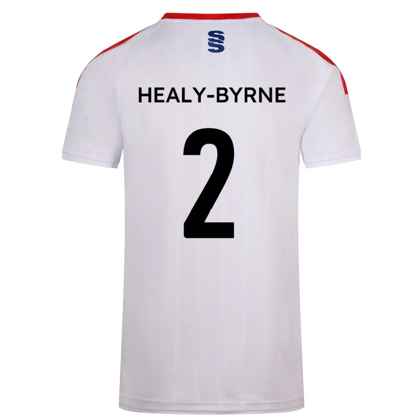 נשים כדורגל Alex Healy-Byrne #2 לבן כחול נייבי ג'רזי ביתית 2025/26