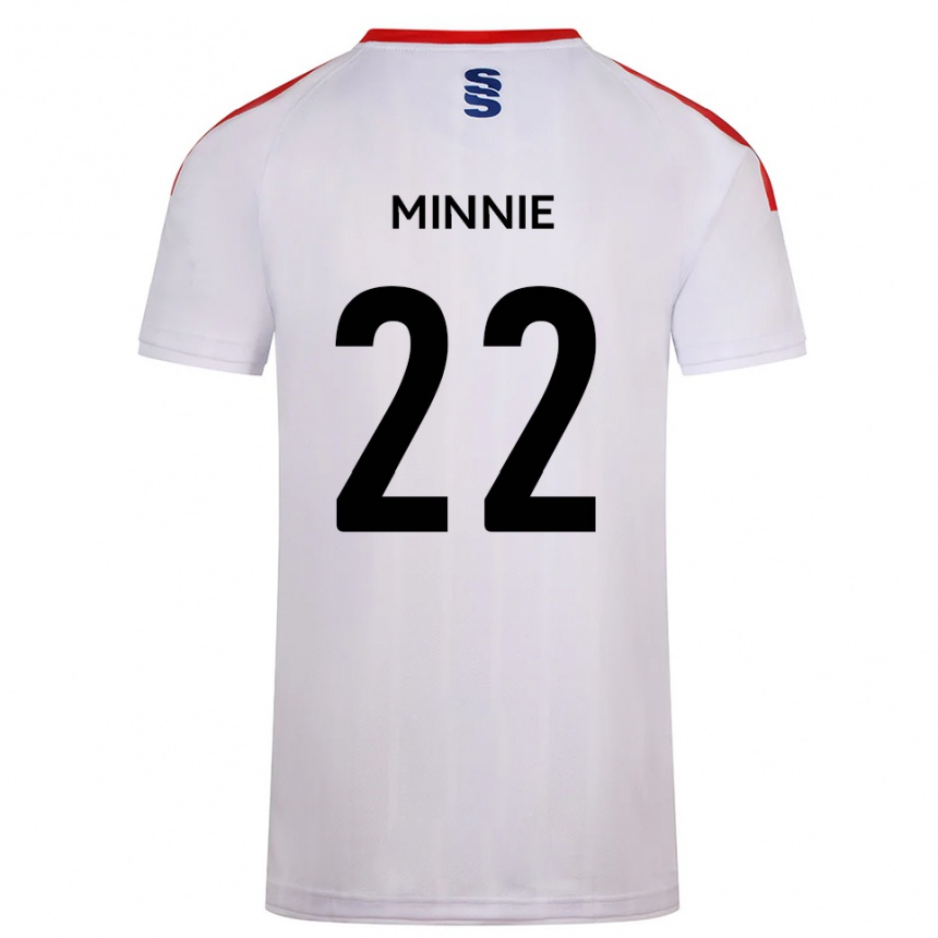 נשים כדורגל Minnie Rogers #22 לבן כחול נייבי ג'רזי ביתית 2025/26