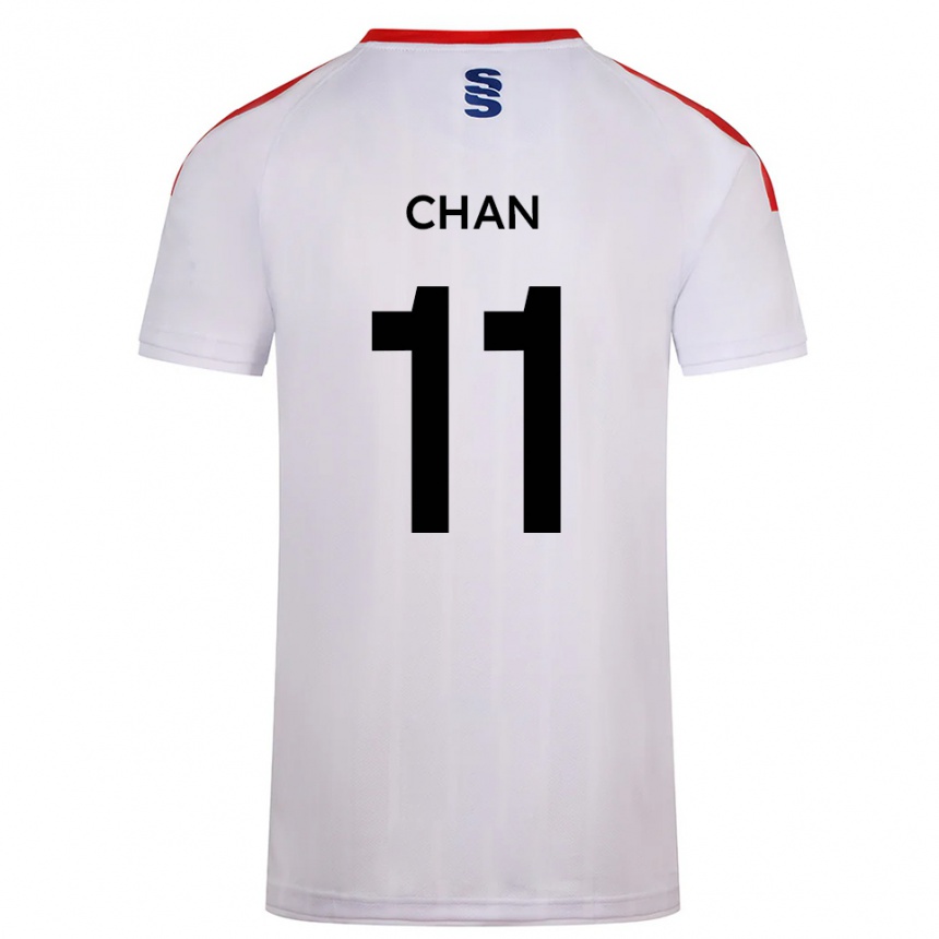 נשים כדורגל Karri Chan #11 לבן כחול נייבי ג'רזי ביתית 2025/26