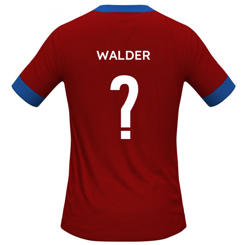 נשים כדורגל Alex Walder #0 כחול אדום ג'רזי ביתית 2025/26