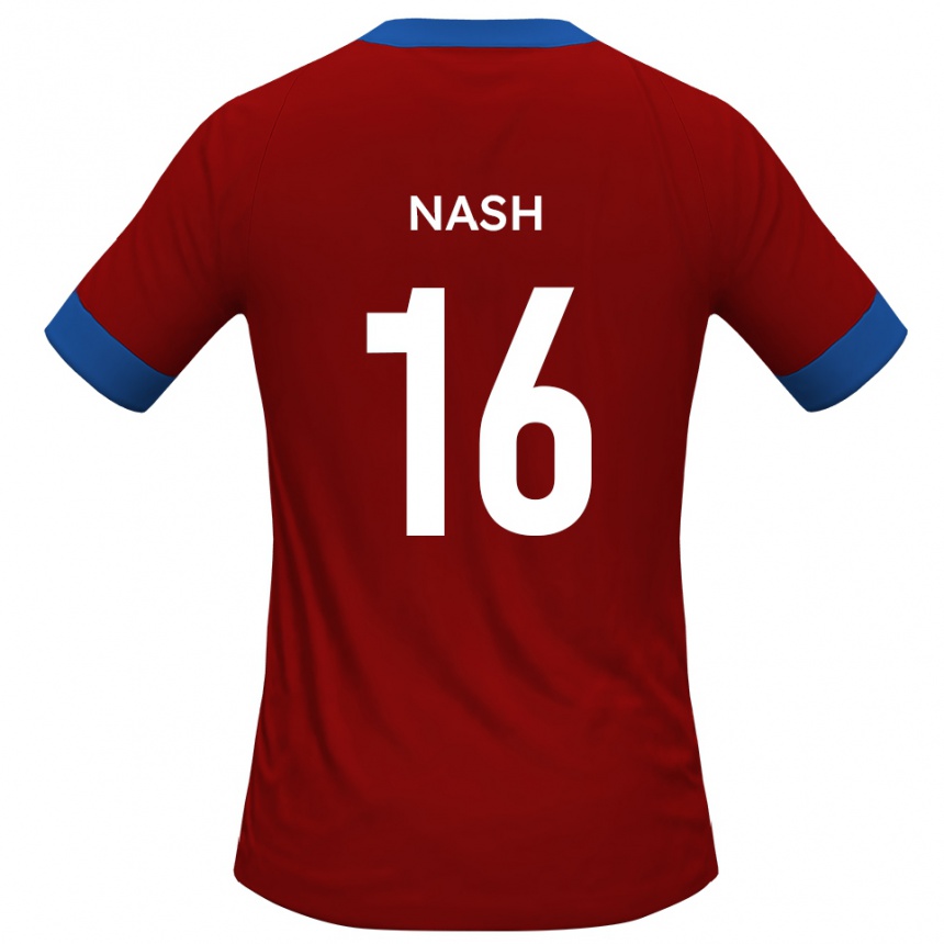 נשים כדורגל Pat Nash #16 כחול אדום ג'רזי ביתית 2025/26