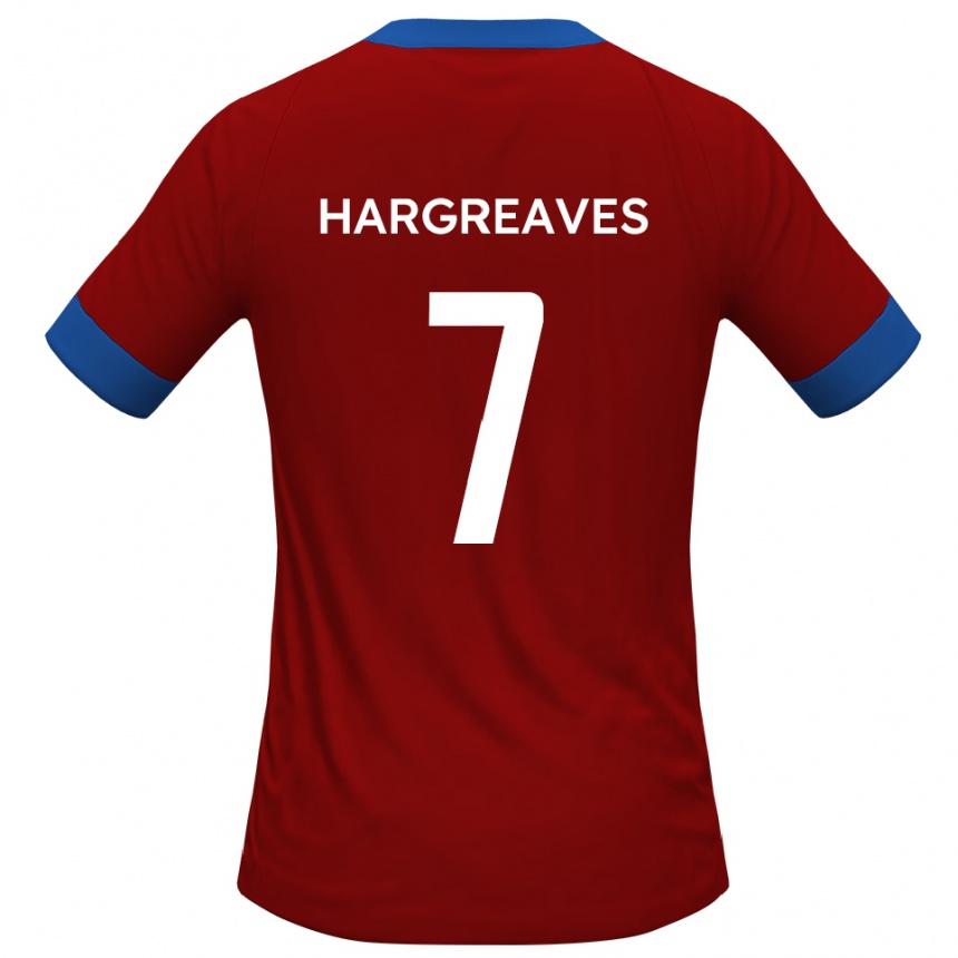 נשים כדורגל קמרון הרגריבס #7 כחול אדום ג'רזי ביתית 2025/26