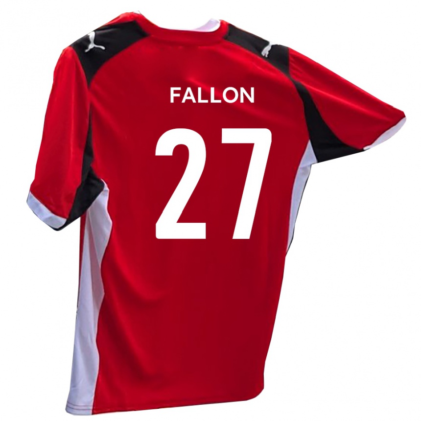 נשים כדורגל לואי פאלון #27 אדום לבן ג'רזי ביתית 2025/26