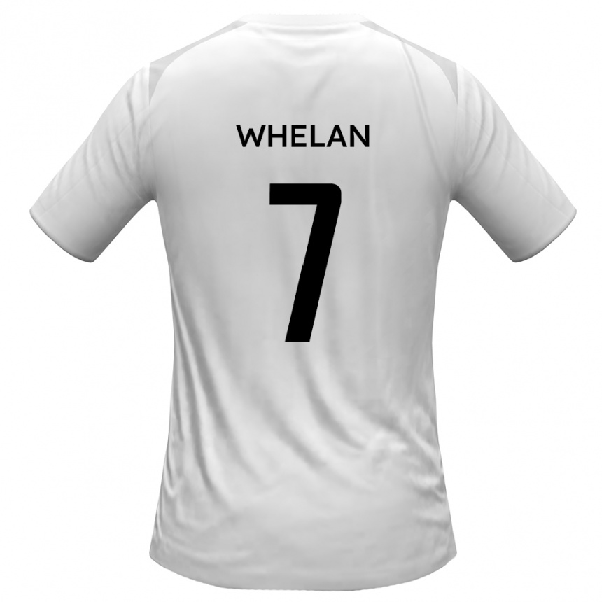 נשים כדורגל Tom Whelan #7 לבן אפור ג'רזי ביתית 2025/26