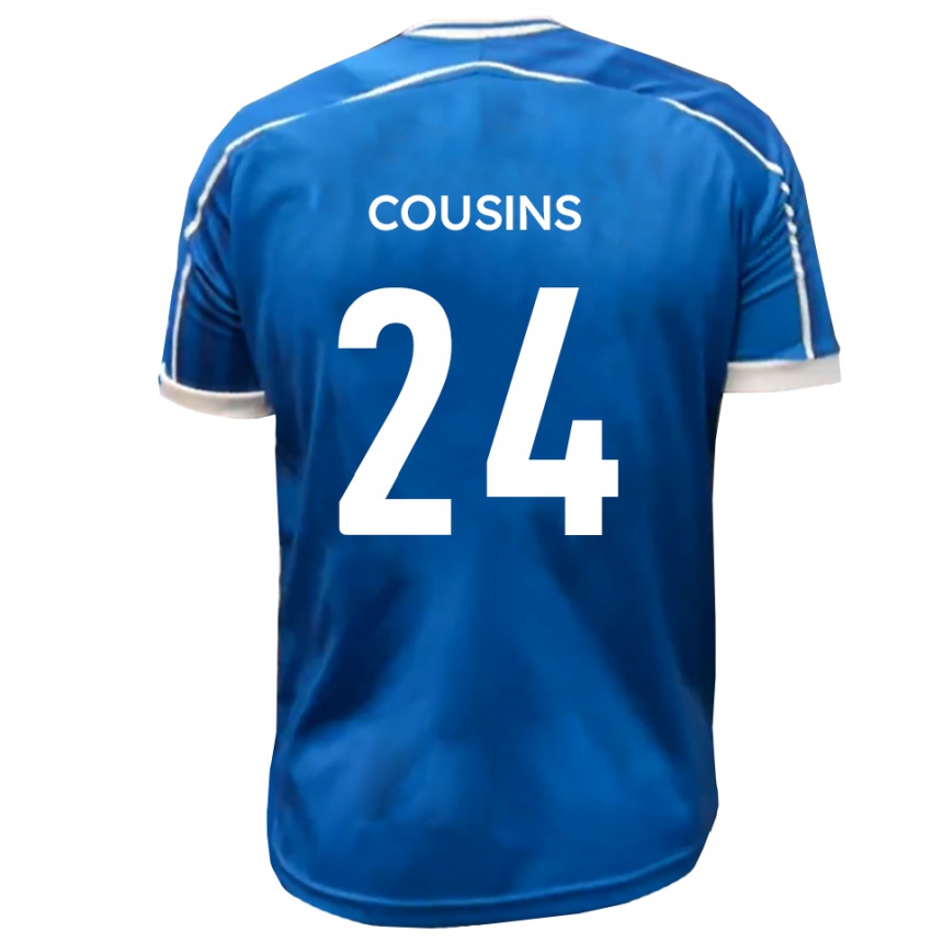 נשים כדורגל ג'ורדן קאזינס #24 כחול לבן ג'רזי ביתית 2025/26 נשים כדורגל ג'ורדן קאזינס #24 כחול לבן ג'רזי ביתית 2025/26