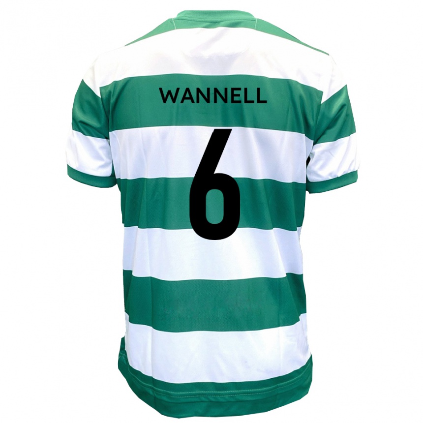 נשים כדורגל ג'ייק ואנל #6 ירוק לבן ג'רזי ביתית 2025/26