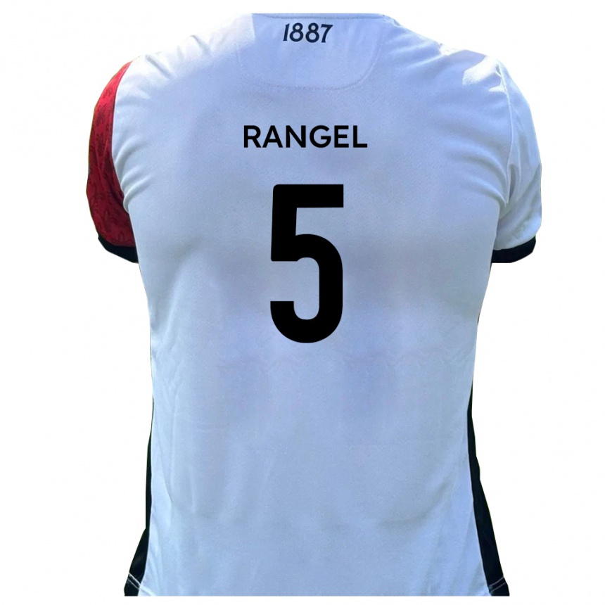 נשים כדורגל Chris Rangel #5 אדום לבן ג'רזי ביתית 2025/26