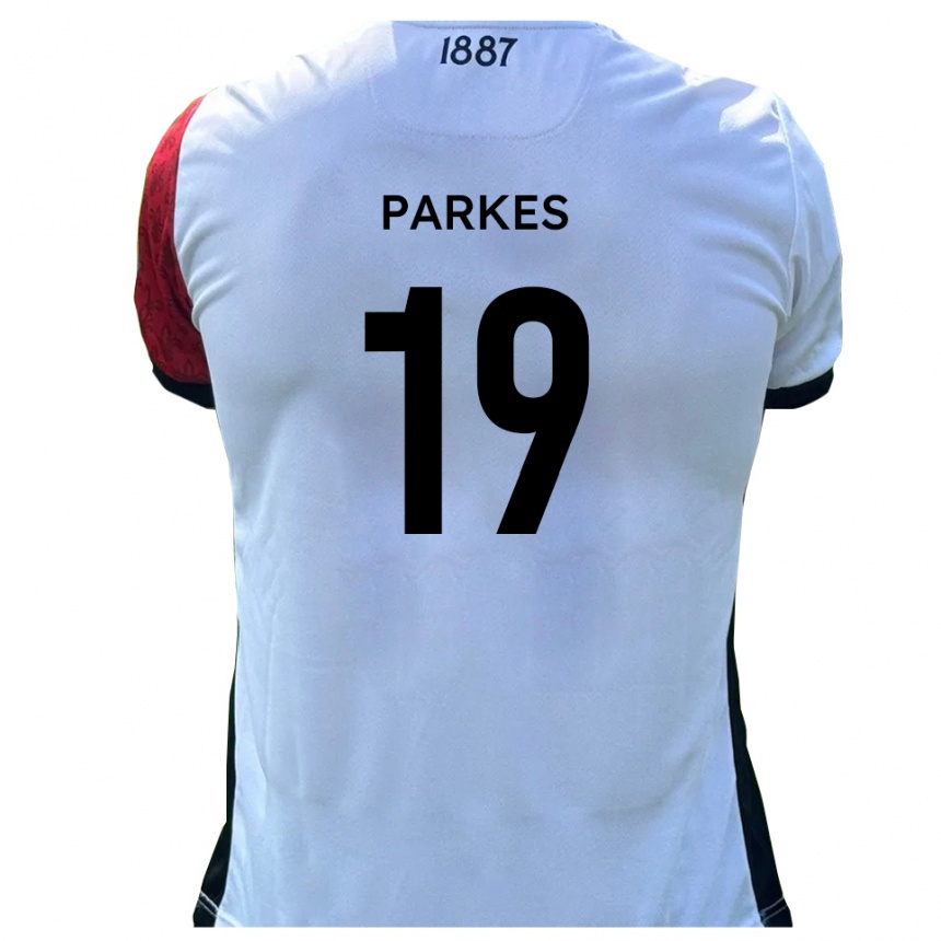 נשים כדורגל Sonny Parkes #19 אדום לבן ג'רזי ביתית 2025/26