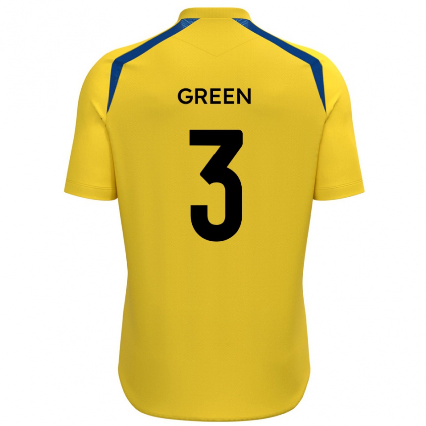 נשים כדורגל קמרון גרין #3 צהוב כחול ג'רזי ביתית 2025/26
