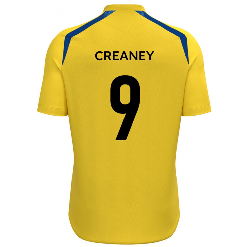 נשים כדורגל דן קריני #9 צהוב כחול ג'רזי ביתית 2025/26