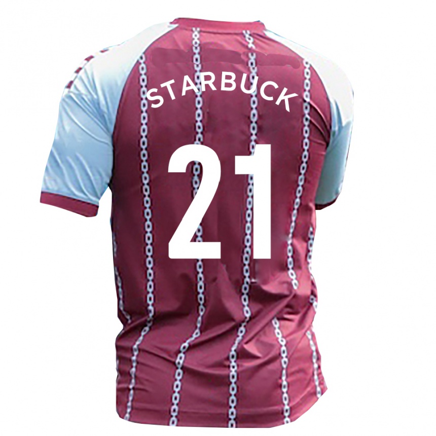 נשים כדורגל ג'ו סטרבוק #21 תכלת חלודה אדומה ג'רזי ביתית 2025/26