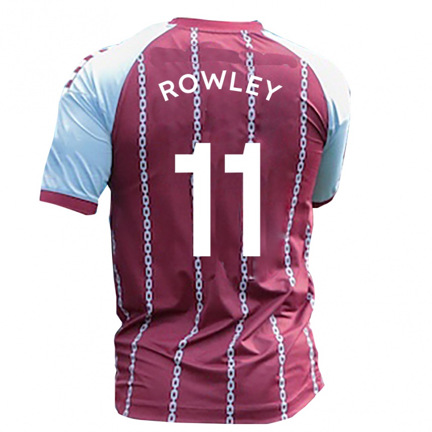 נשים כדורגל Joe Rowley #11 תכלת חלודה אדומה ג'רזי ביתית 2025/26