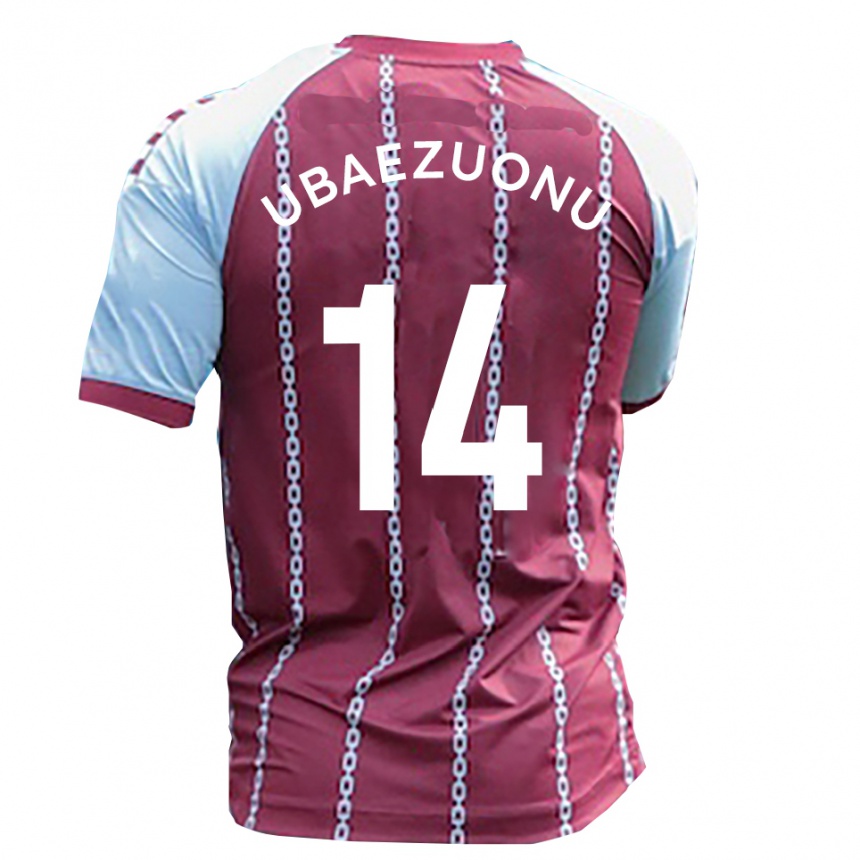 נשים כדורגל קרלטון אובאזואונו #14 תכלת חלודה אדומה ג'רזי ביתית 2025/26