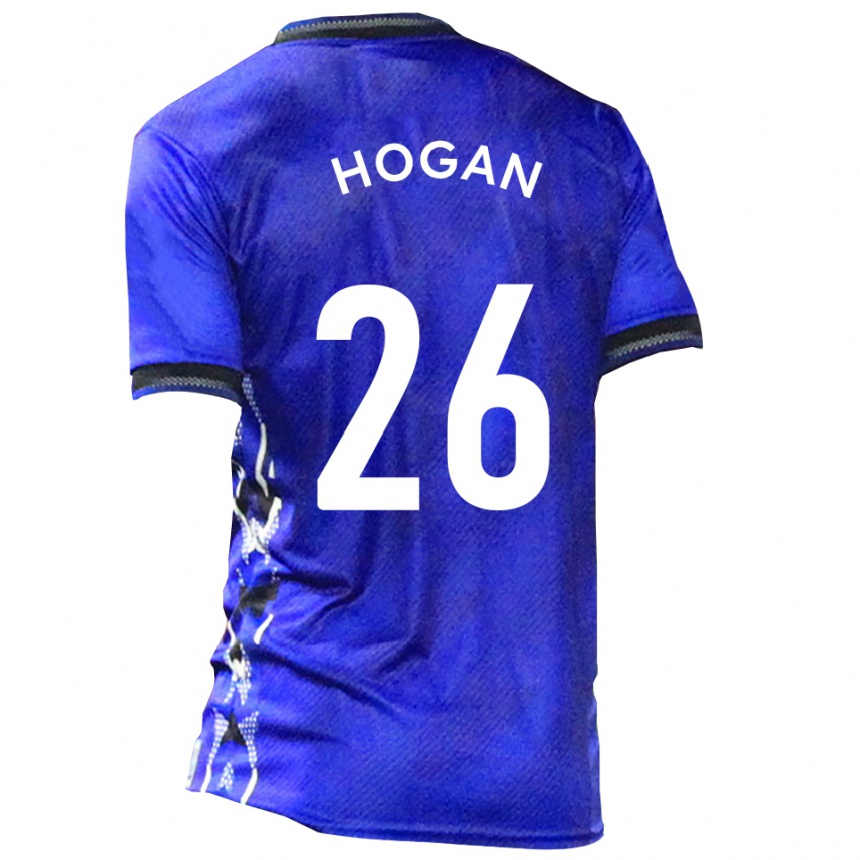 נשים כדורגל ליאם הוגאן #26 כחול לבן ג'רזי ביתית 2025/26