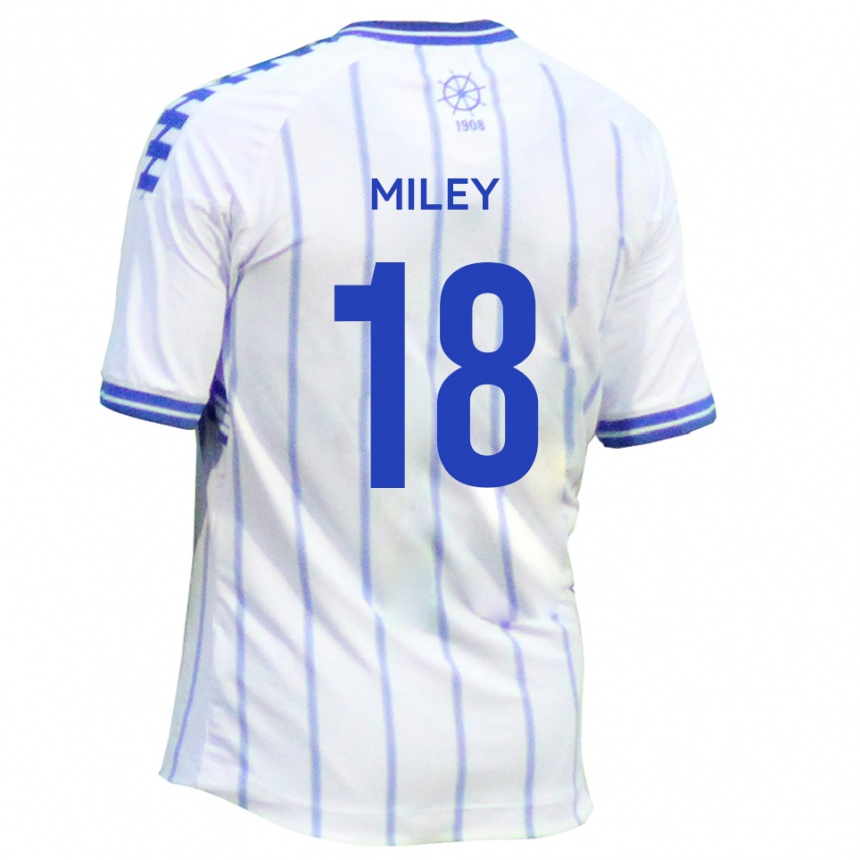 נשים כדורגל ג'יימי מיילי #18 לבן כחול ג'רזי ביתית 2025/26