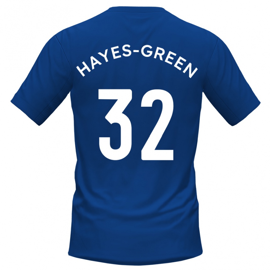 נשים כדורגל צ'ארלי הייז-גרין #32 כחול לבן ג'רזי ביתית 2025/26