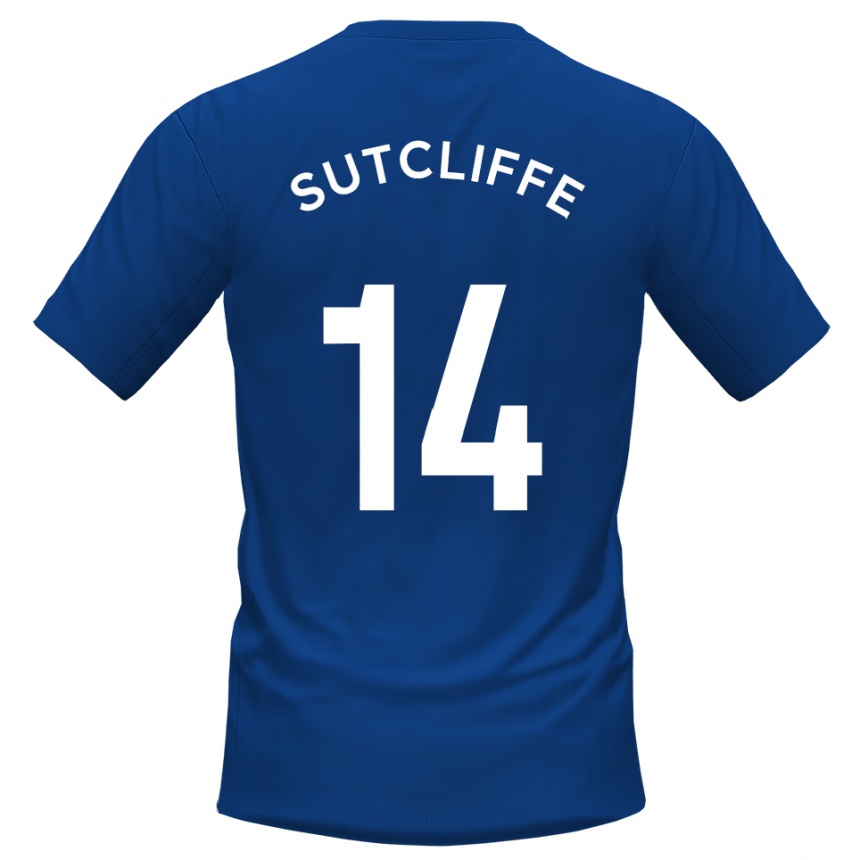נשים כדורגל הארווי פרדריק סוטקליף #14 כחול לבן ג'רזי ביתית 2025/26