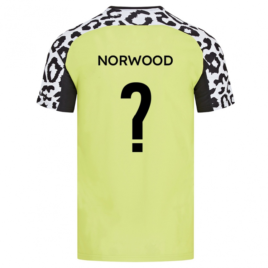 נשים כדורגל Bea Norwood #0 צהוב פלואורסצנטי ג'רזי ביתית 2025/26