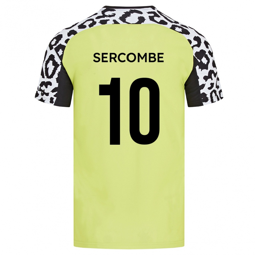 נשים כדורגל ליאם סרקומב #10 צהוב פלואורסצנטי ג'רזי ביתית 2025/26