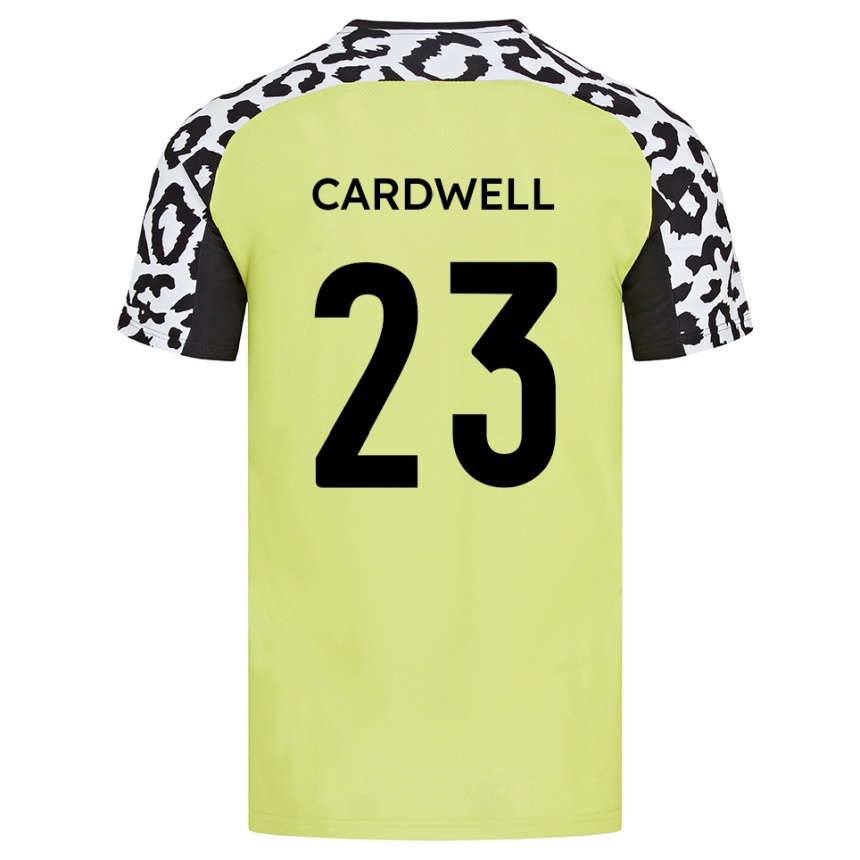 נשים כדורגל הארי קרדוול #23 צהוב פלואורסצנטי ג'רזי ביתית 2025/26