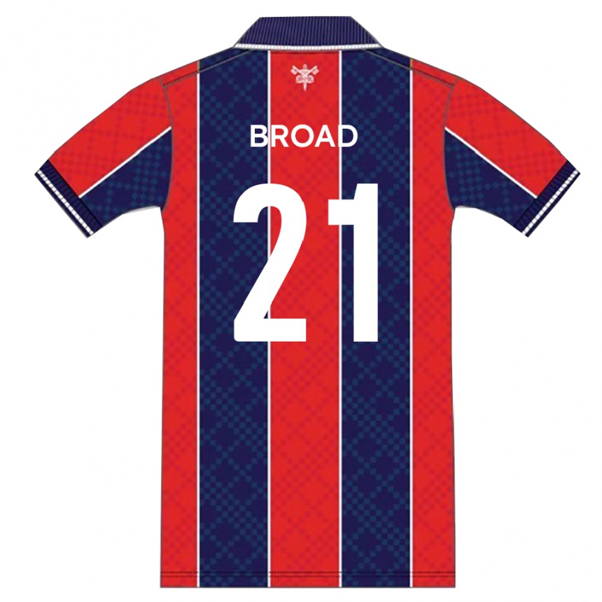 נשים כדורגל הארווי ברוד #21 אדום נייבי ג'רזי ביתית 2025/26