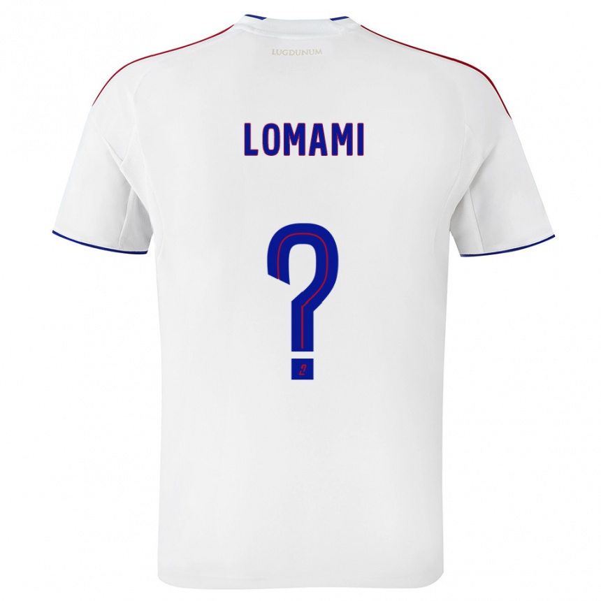 נשים כדורגל אירווין לוממי #0 לבן אדום ג'רזי ביתית 2025/26