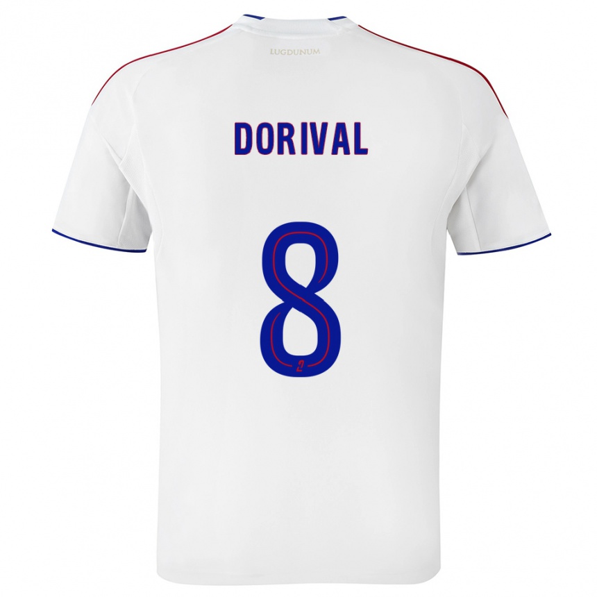 נשים כדורגל פייר אנטואן דיאטה דוריבאל #8 לבן אדום ג'רזי ביתית 2025/26