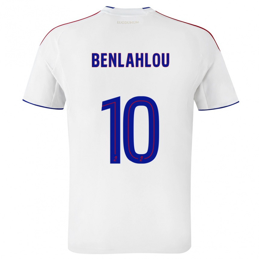 נשים כדורגל דריל בנלהלו #10 לבן אדום ג'רזי ביתית 2025/26