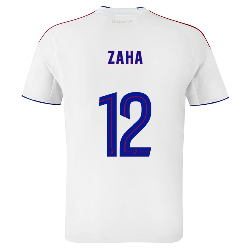 נשים כדורגל וילפריד זאהה #12 לבן אדום ג'רזי ביתית 2025/26