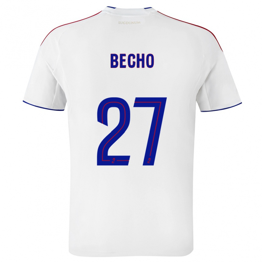 נשים כדורגל ויקי באשו #27 לבן אדום ג'רזי ביתית 2025/26 נשים כדורגל ויקי באשו #27 לבן אדום ג'רזי ביתית 2025/26