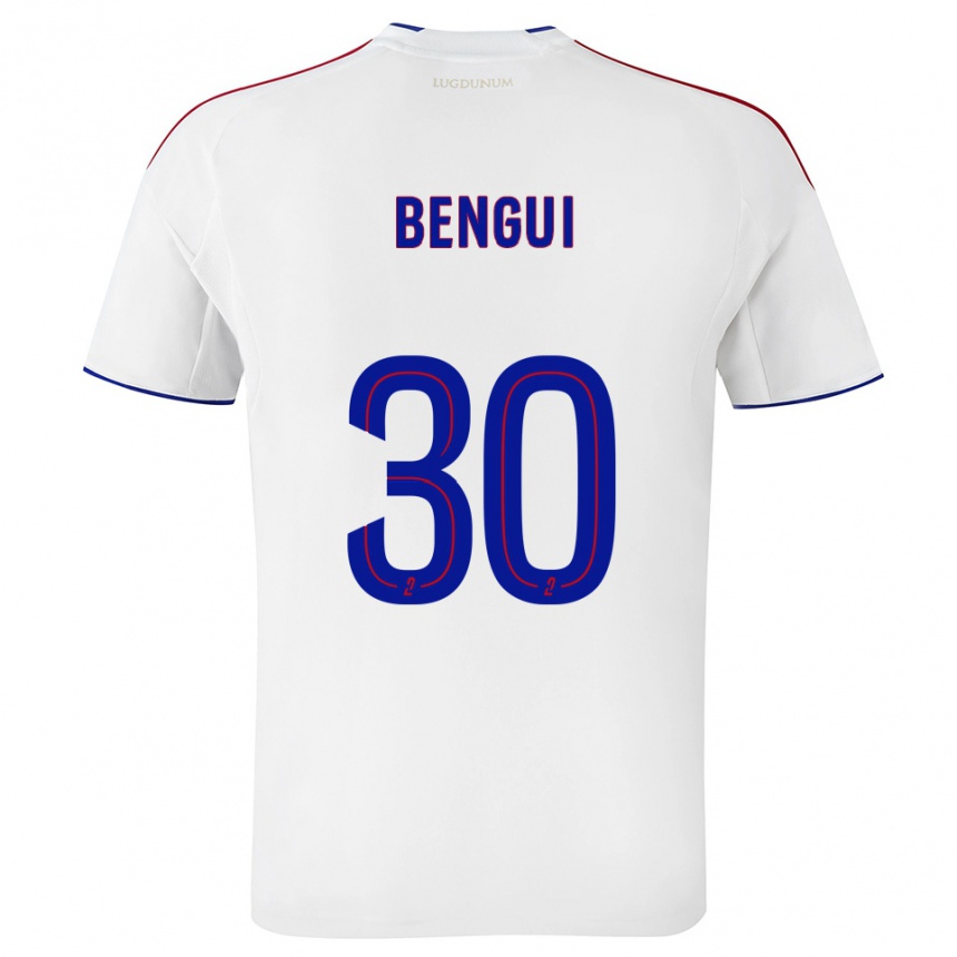 נשים כדורגל ג'סטין בנגוי ז'ואאו #30 לבן אדום ג'רזי ביתית 2025/26