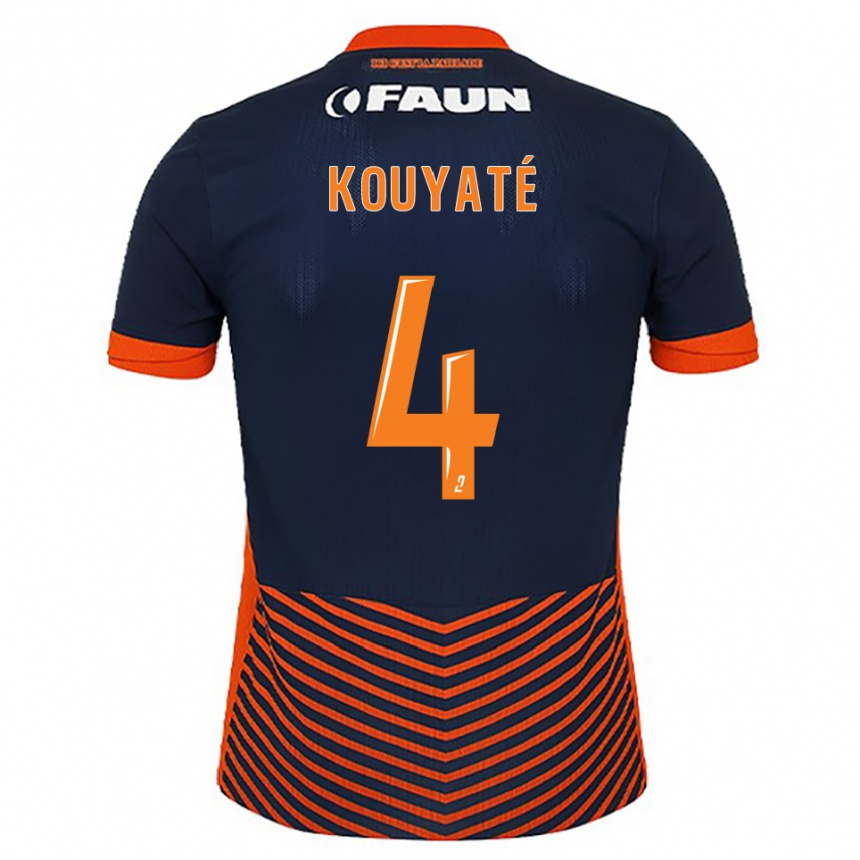נשים כדורגל Kiki Kouyaté #4 כחול חצות כתום ג'רזי ביתית 2025/26