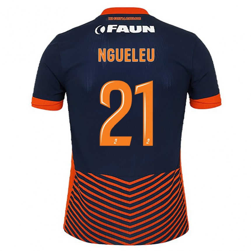 נשים כדורגל Nina Ngueleu #21 כחול חצות כתום ג'רזי ביתית 2025/26