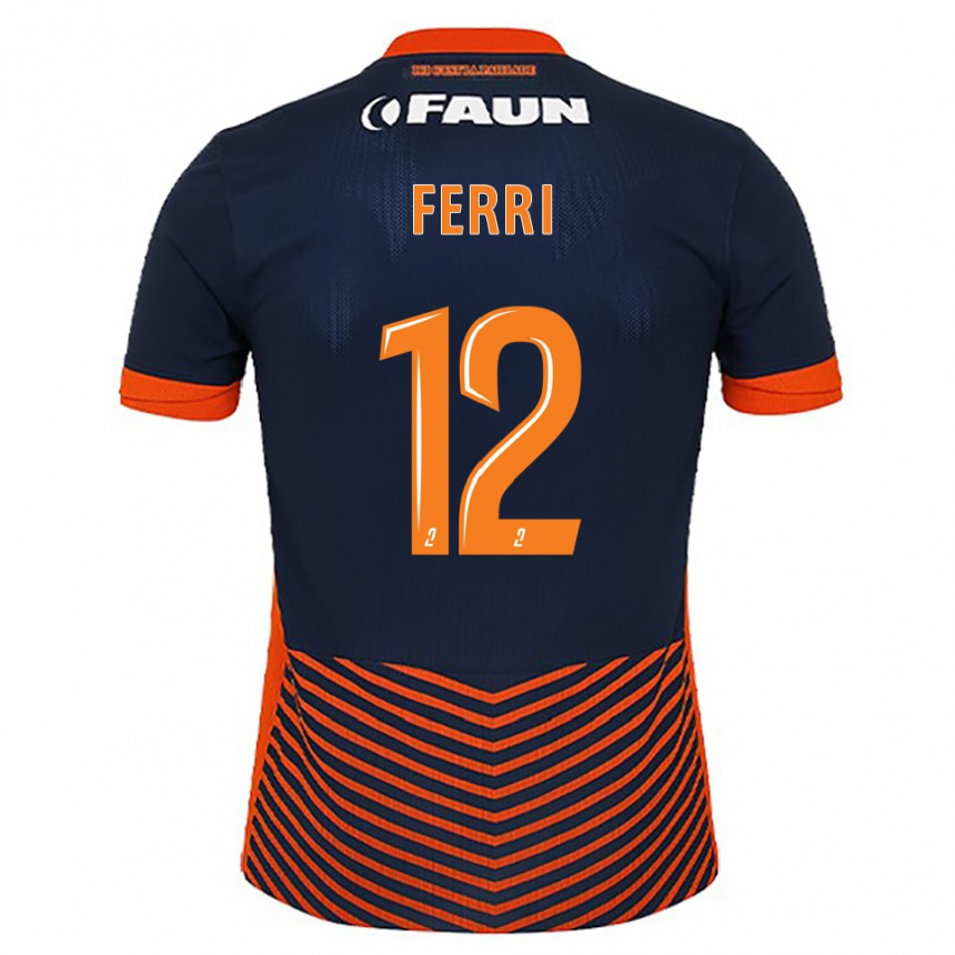 נשים כדורגל ג'ורדן פרי #12 כחול חצות כתום ג'רזי ביתית 2025/26