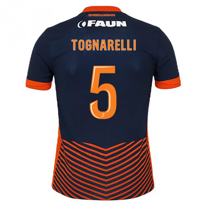 נשים כדורגל Angelo Tognarelli #5 כחול חצות כתום ג'רזי ביתית 2025/26