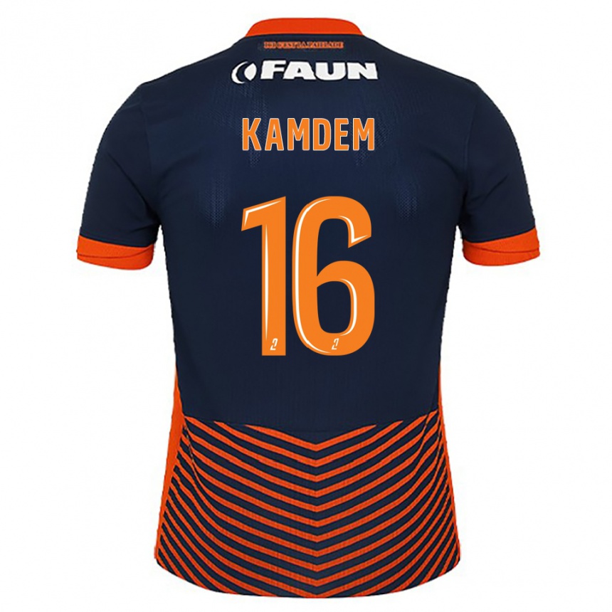 נשים כדורגל Kevin Kamdem #16 כחול חצות כתום ג'רזי ביתית 2025/26