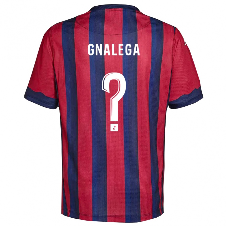 נשים כדורגל Fred Gnalega #0 בורדו כחול נייבי ג'רזי ביתית 2025/26