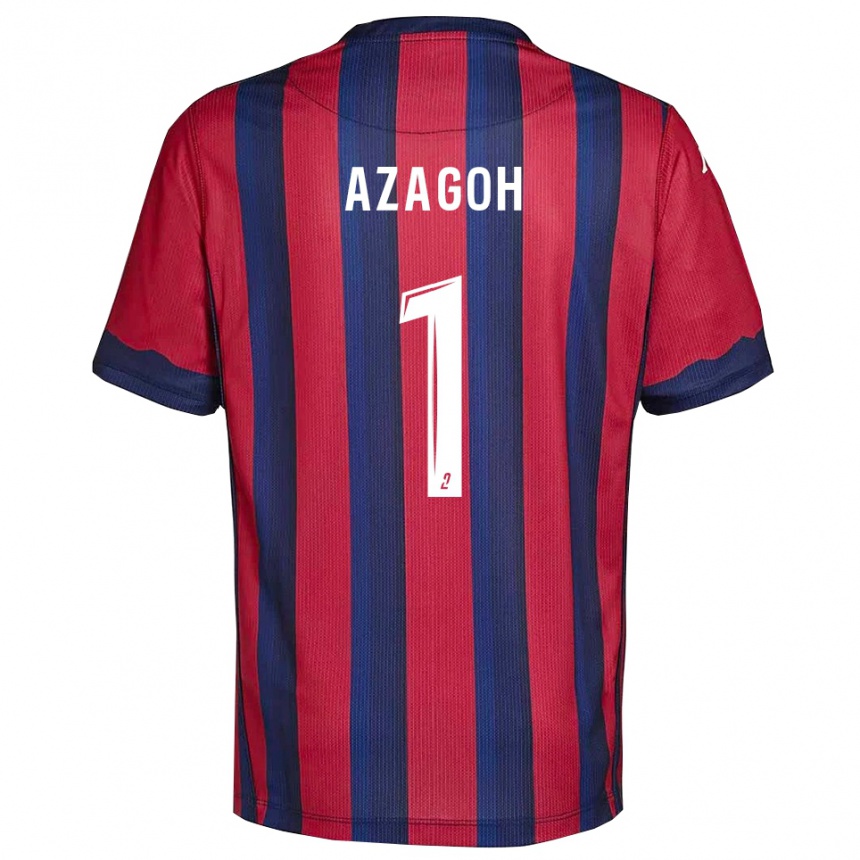 נשים כדורגל יאניס אזגו #1 בורדו כחול נייבי ג'רזי ביתית 2025/26