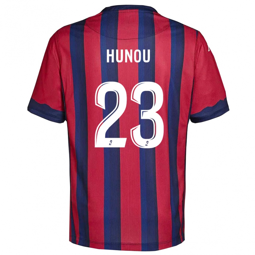 נשים כדורגל Adrien Hunou #23 בורדו כחול נייבי ג'רזי ביתית 2025/26