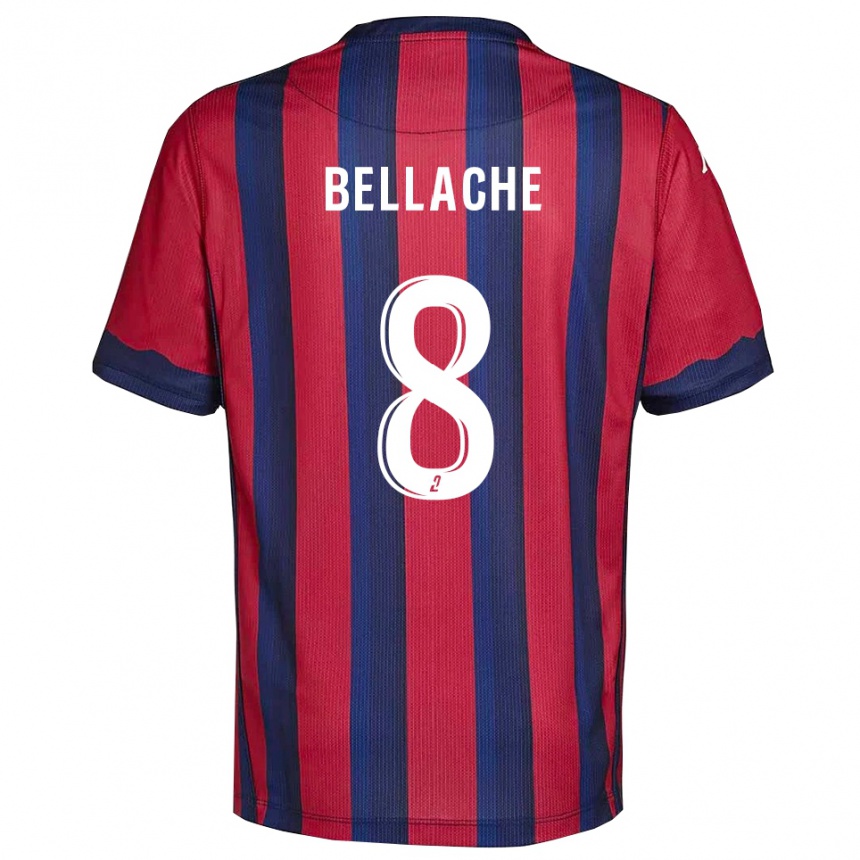 נשים כדורגל Yuliwes Bellache #8 בורדו כחול נייבי ג'רזי ביתית 2025/26